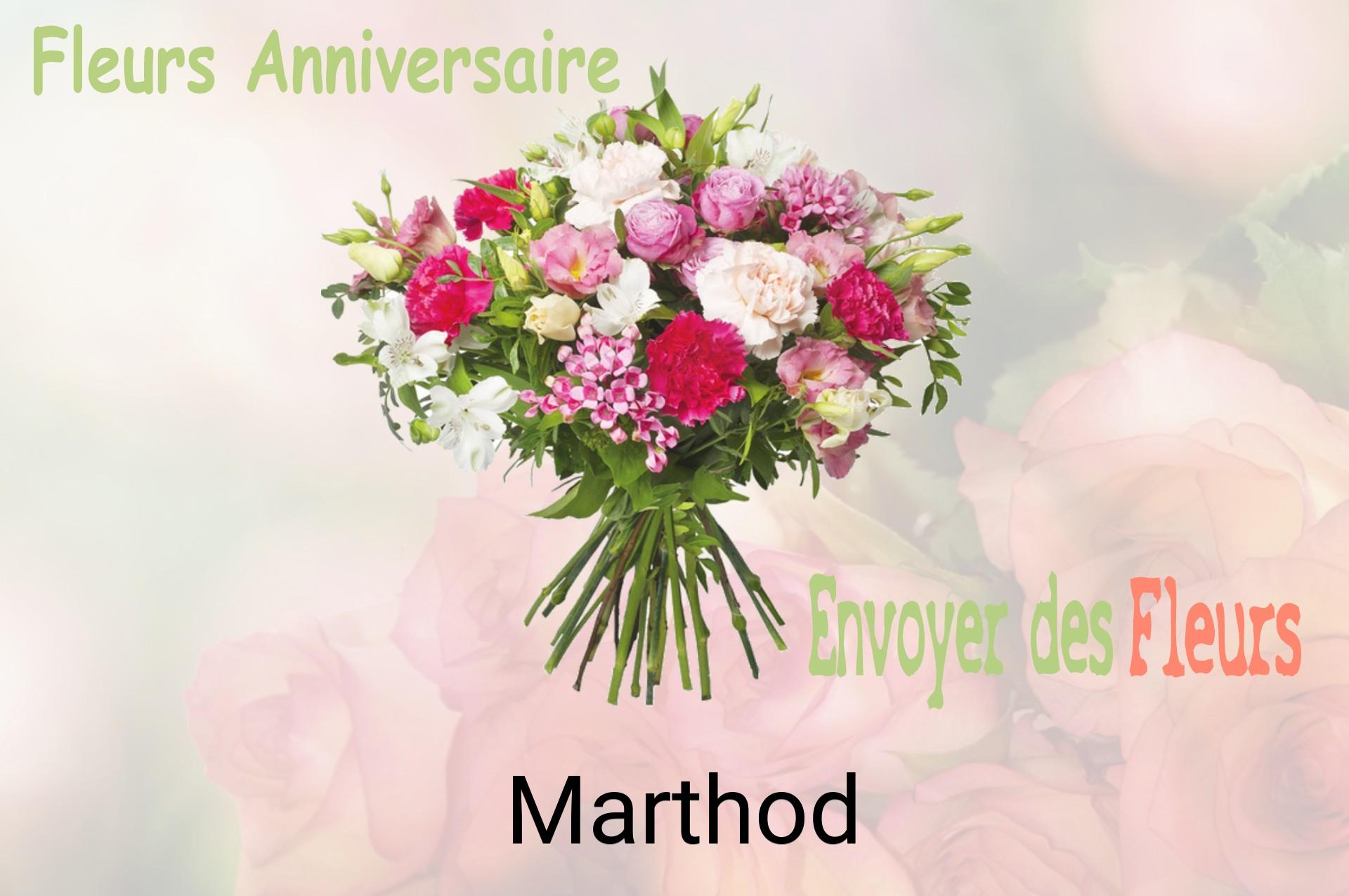 Bouquet de fleurs d’anniversaire livré à Marthod