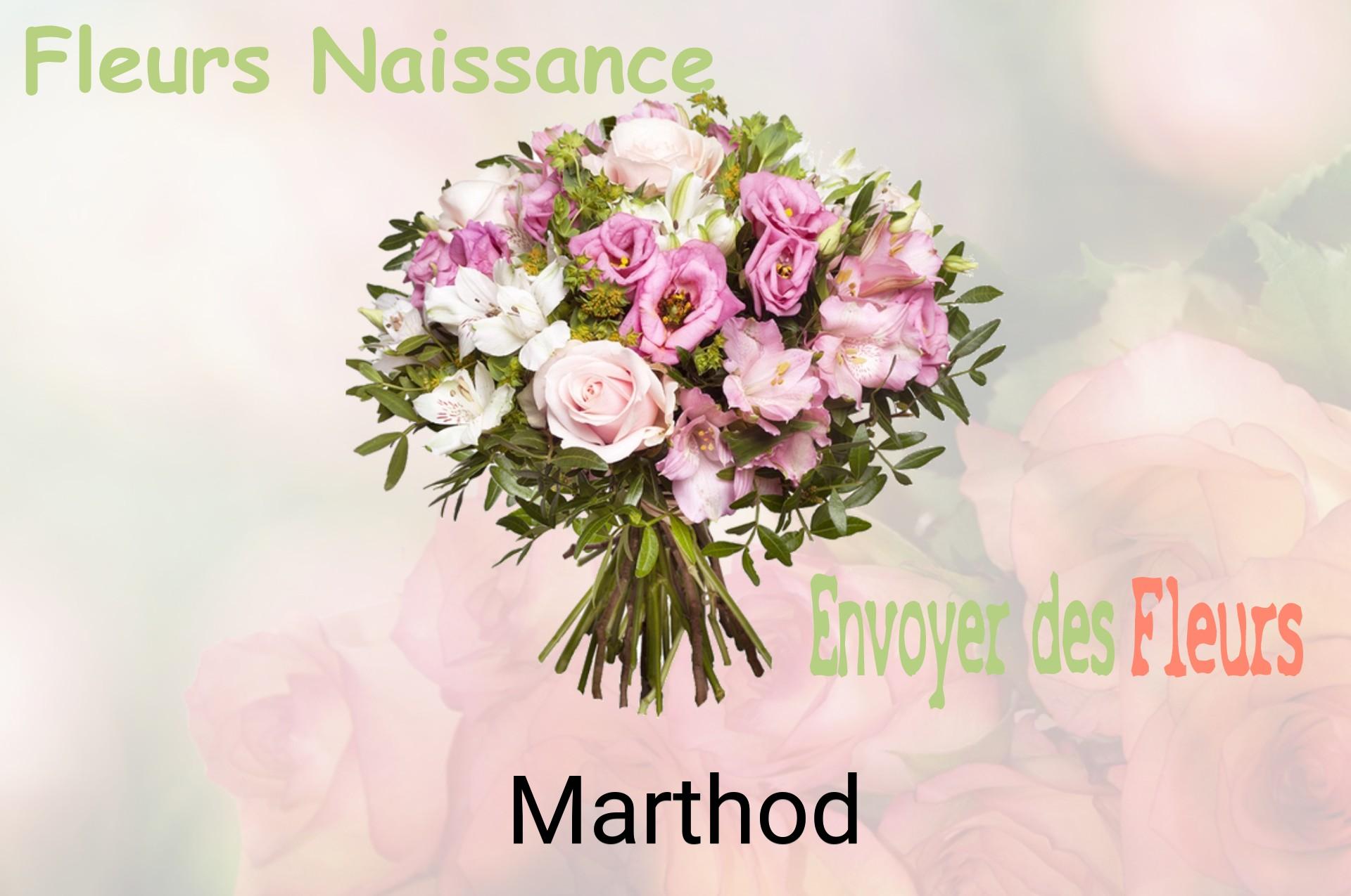 Bouquet de fleurs de naissance livré à Marthod
